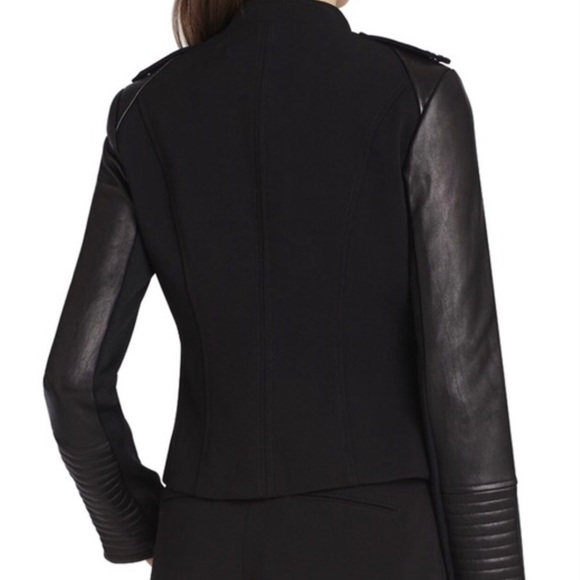 BCBG Ladies Jacket with leather accents - Picture 3 of 14